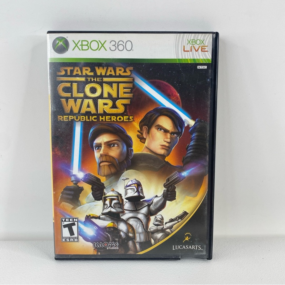 Star Wars The Clone Wars Republic Heroes Complete w/ Manual Xbox 360 2009